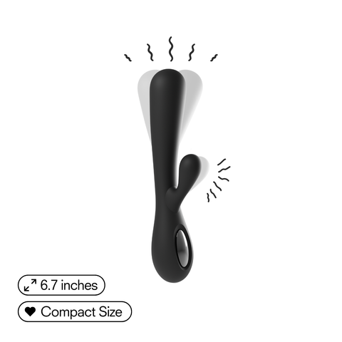 Luxe Noir Compact Rabbit Vibrator