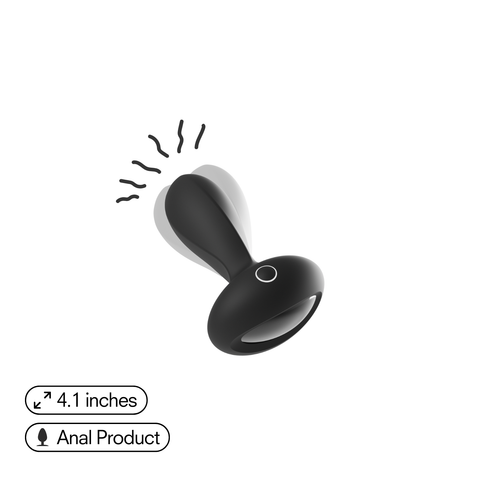 Luxe Noir Vibrating Anal Plug